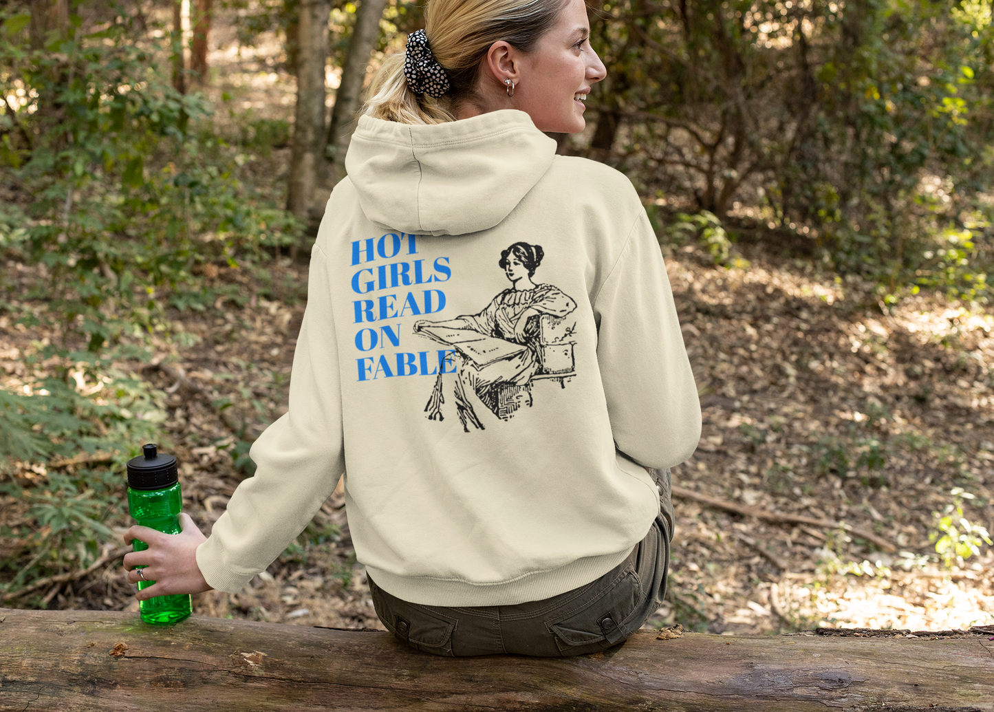 Hot Girls Read on Fable Hoodie Sweatshirt
