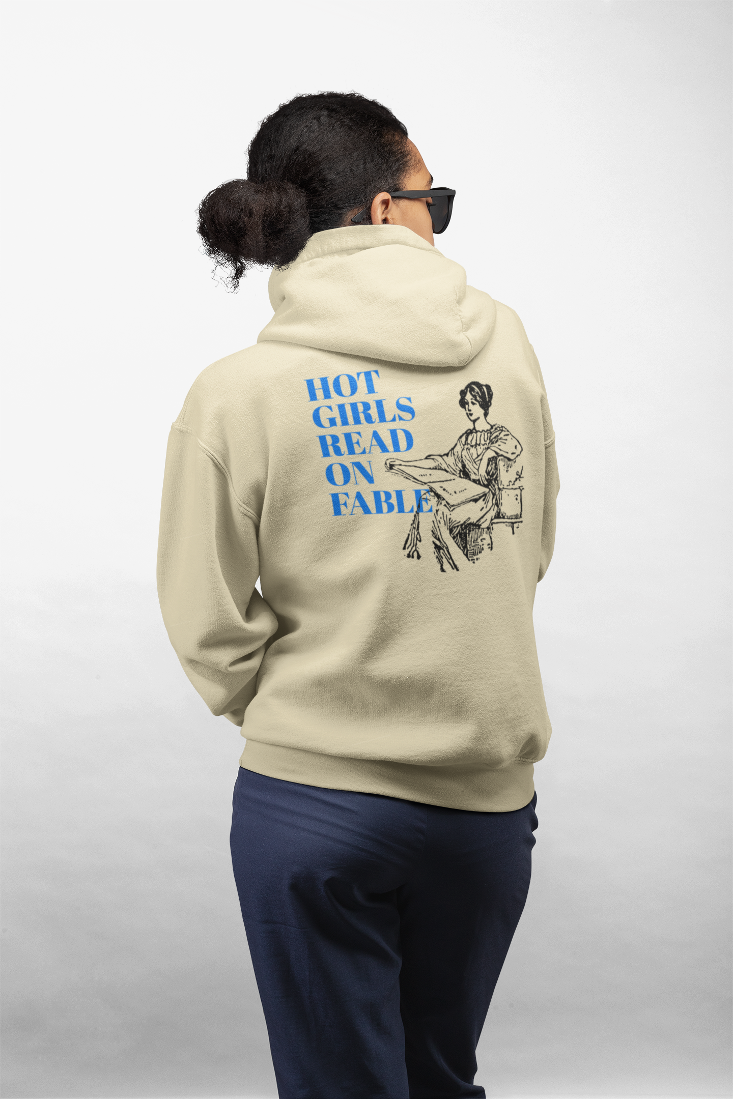 Hot Girls Read on Fable Hoodie Sweatshirt